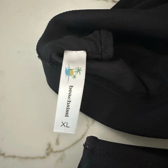 NWT-Beachsissi Black One Shoulder‎ Bikini-Size XL - Picture 5 of 8